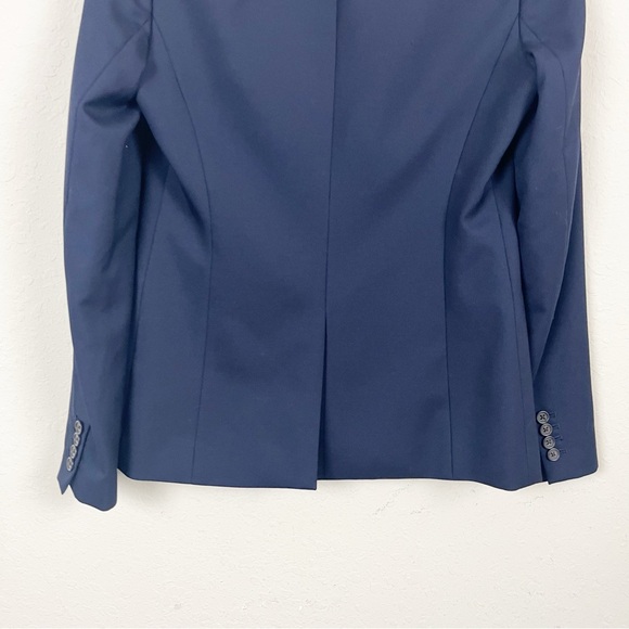 J. Crew Two Button Super 120’s Navy Blue Blazer Size 4 - Picture 6 of 6